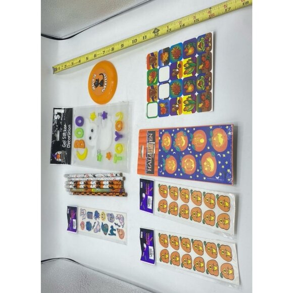 Fall Sticker Pencil Lot Halloween Witch Ghost Pumpkin Christian Gel Set Taiwan - Picture 4 of 16